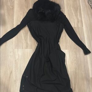 Nine West Black Strapless Cocktail Dress